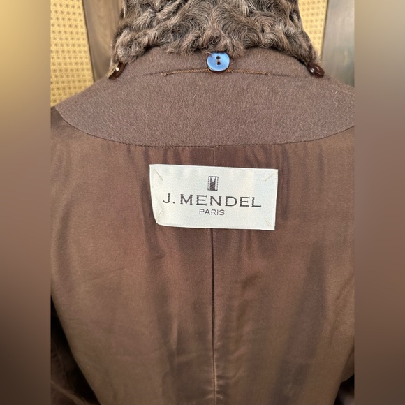 J. Mendel Paris Brown Cashmere & Persian Lamb Fur Coat Jacket Small - Picture 11 of 11